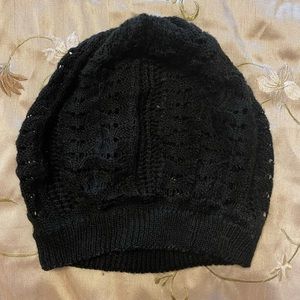 Womens black beanie